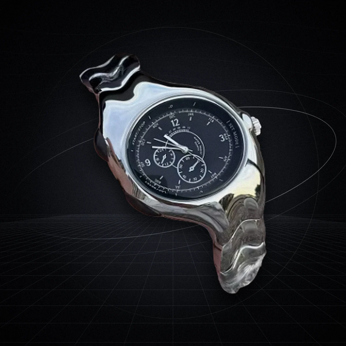 Reloj Y2K Black Crono de Overtime Y2K